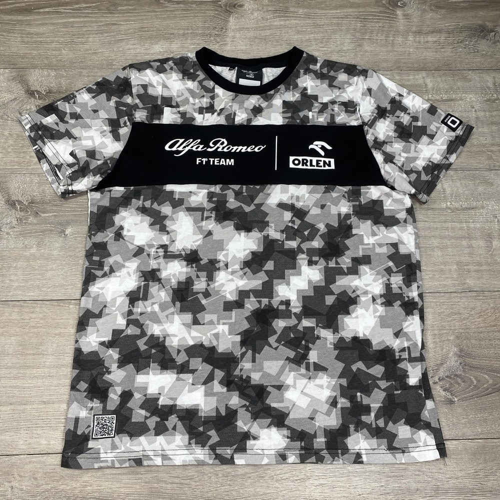 Code Zero Shirt Mens XL Gray Alfa Romeo F1 Team Orlen Graphic Short Sleeve